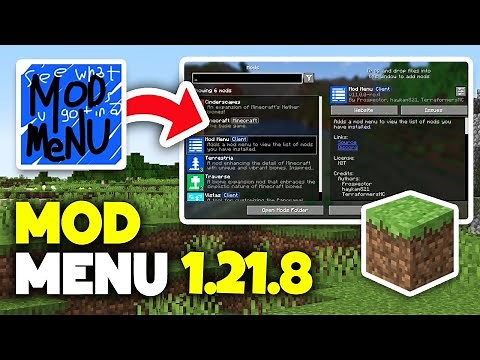 How to Download & Install Mod Menu 1.21.8 for Minecraft - Manage Mods