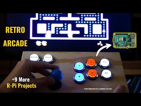 DIY Retro Arcade Controller & 9 More R-pi Projects