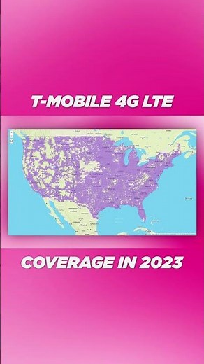 T-Mobile 4G Coverage Map in 2023 #shorts