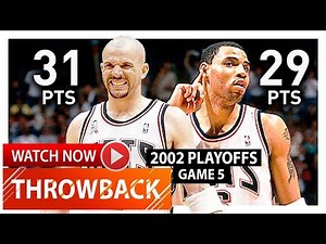 Throwback: Jason Kidd & Kenyon Martin Game 5 Highlights vs Pacers (2002 Playoffs) - CRAZY ENDING!