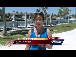 Boat capsizes off Jupiter Inlet