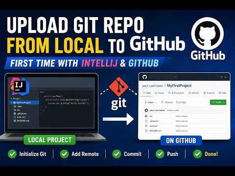 🔥 Push Your First IntelliJ Project to GitHub in Minutes!