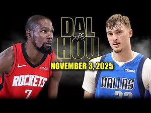 Houston Rockets vs Dallas Mavericks Full Game Highlights - November 3, 2025 | NBA Season