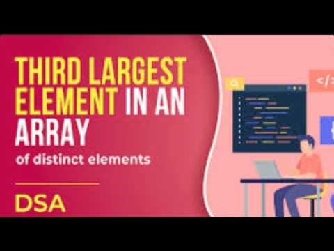Third Largest Element in Array | Java DSA Interview Question