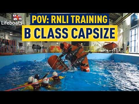 GoPro POV: B class lifeboat capsize drill - RNLI training exercise