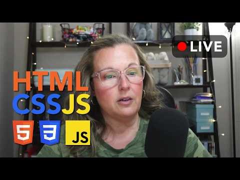 LIVE | HTML, CSS + JavaScript Complete Website Project | Part 15