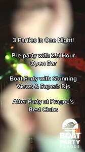 Boat Party Prague on Instagram: "Party Hard On Scenic River For A Night You'll Never Forget with Prague's Wildest Party Company. You clim aboard and we navigate you through Prague's would-famous party scene filled with DJs, drinks and dancing. Why Us? 1. 10 years’ running thumping, pumping boat parties! 2. More than 200,000+ travellers, revellers and party-goers have partied on our boats. 3. 3600+ departures in a row (making this one of the most sought after things to do in Prague!) 4. 1,050+ 5-