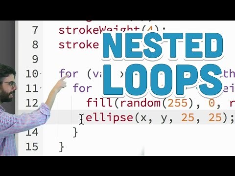 4.2: Nested Loops - p5.js Tutorial