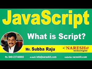 What is Script | JavaScript Tutorial | Mr. Subba Raju