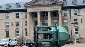 Demolition crew saves historic bell tower topping Nazareth College's Motherhouse