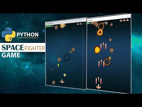 Python Space Fighting Game Using Pygame | Python Projects
