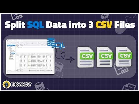 Automate Data Export in SSIS: Split SQL Data into Multiple CSV Files (ETL Use Case)