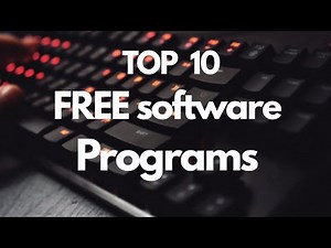 Top 10 FREE Software Programs for Your PC in 2025!
