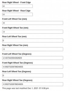 DIY Wheel Alignment Calculator - Toe, Camber, Caster - StrikeEngine