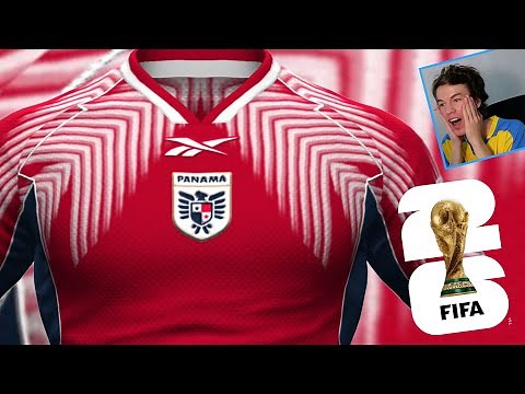 The Panama jersey for the 2026 World Cup, made by Reebok, has been revealed!