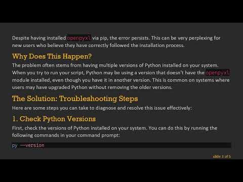 Solving the ModuleNotFoundError When Importing Python Modules