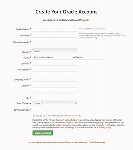 How to create Oracle Account (Free) - Oracleknowhow
