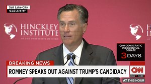 Mitt Romney speaks out against Donald J. Trump: "He's playing the members of the American public for suckers: He gets a free ride to the White House and all we get is a lousy hat." http://cnn.it/1RKFIF4 | CNN