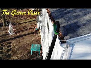 The Gutter Viper Leaf Blower Attachment Cleans High Gutters