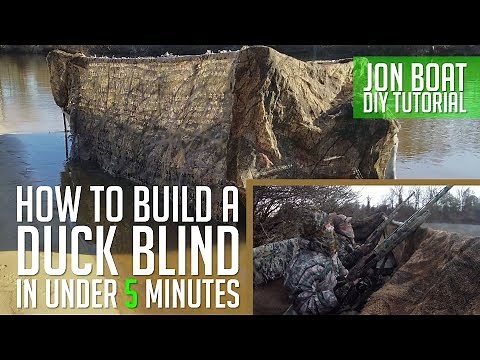 How to build a DIY Duck Blind on your Jon Boat