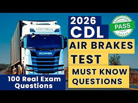 CDL Air Brakes Written Test 2026 | 100 Air Brake Questions | CDL Air Brakes Exam | Official Handbook