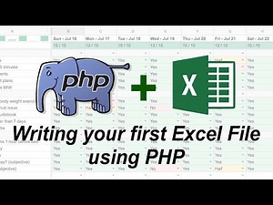 PHP Tutorial - Writing a spreadsheet file using PHPSpreadsheet