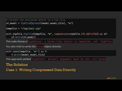 How to Save Zip Files in Python to Disk