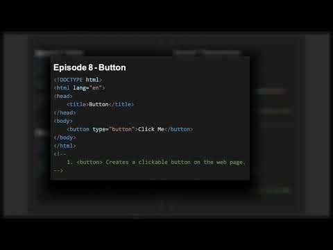 Full Stack Web Development | Episode 8| Creating Button & Changing Text using HTML
