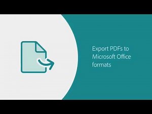 How to export PDFs to Microsoft Office Formats | Adobe Acrobat