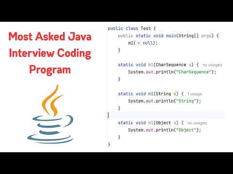 Java Interview Coding Program | Tricky Core Java Interview Coding Program