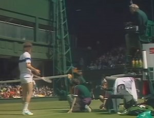 🎾On June 22, 1981 in the first round of the Wimbledon Men’s Singles Championship against Tom Gullikson, John McEnroe shouted the now-famous "You cannot be serious!" to the chair umpire in response to a serve being called "out." McEnroe was fined U.S. $1,500 and came close to being thrown out after he called umpire Ted James "the pits of the world" and then swore at tournament referee Fred Hoyles. It made little difference in the end as McEnroe went on to win in straight sets to begin a campaign
