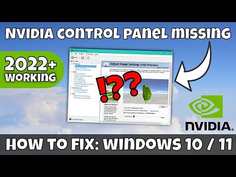 How to Fix NVIDIA Control Panel Missing - Windows 10 / Windows 11 - Working 2025