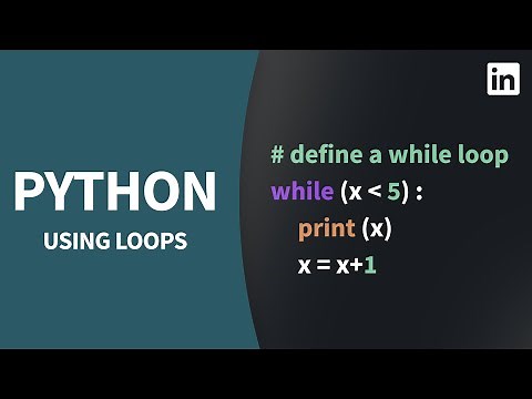 Python Tutorial - Repeating code with LOOPS