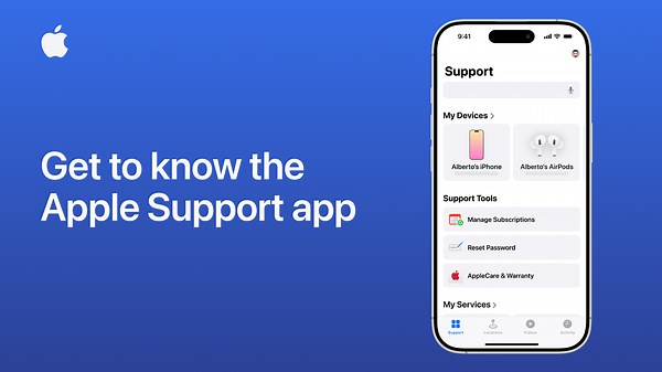 Apple Support app