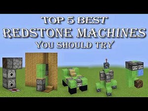 TOP 5 BEST Redstone Machines You Must Build In Minecraft! (2026)