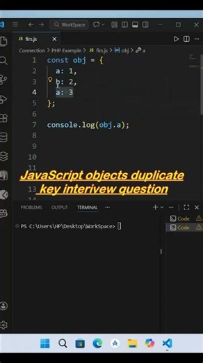JavaScript Objects Interview Question #programming