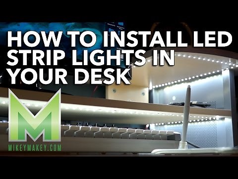 How to Install LED Strip Lights in Your Desk