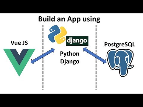 Python Django + Postgre SQL + Vue JS | full-stack app tutorial