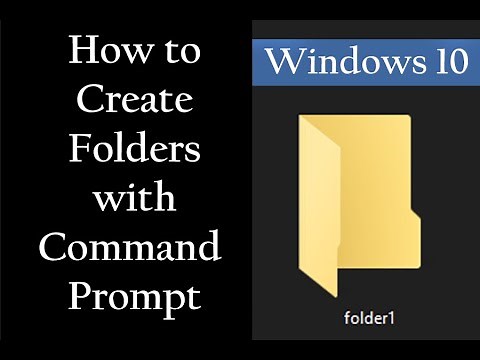 How to Create a folder using Command Prompt on Windows 10 and 11