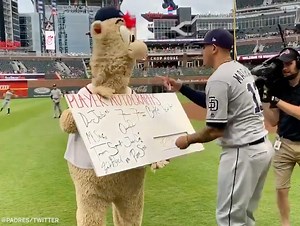 Oh no, Machado just signed away his whole $300M contract 😂 (via San Diego Padres) | ESPN