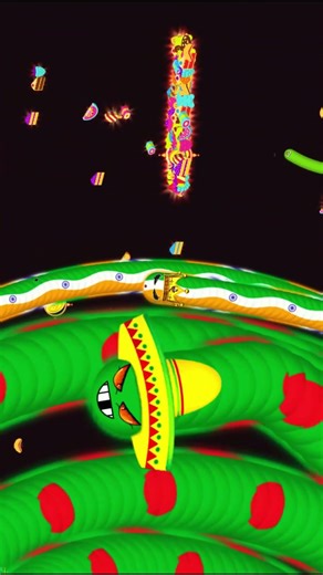 King Indian Vs Giant Bangladeshi in Wormzilla.io | Ali Gaming | #shorts