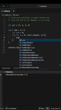 Sum of Array Elements in JavaScript | JS Coding Interview Question #coding #frontendcourse #reactjs
