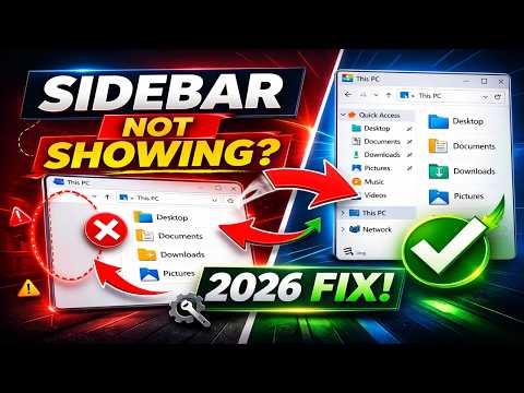 File Explorer Navigation Pane Missing Windows 11 | Navigation Pane Not Showing Fix (2026)