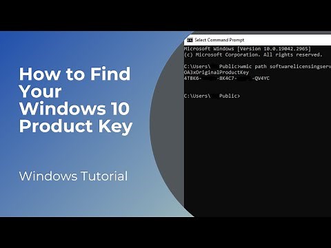 How to Find Your Windows 10 Product Key