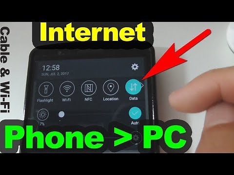 How to Share Phone Internet (Mobile Data) With PC through Cable & Wirelessly