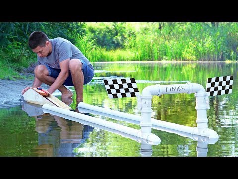 How to Make Drag Racing Boat Powered By CO2 Cartridge