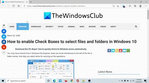 How to enable Check Boxes to select multiple files and folders in Windows 11