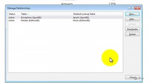 Relationships between tables in a Data Model