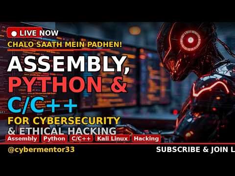 🔴 LIVE | Learning Python Socket Programming for Hacking | Assembly+Python+C/C++ | Day 0