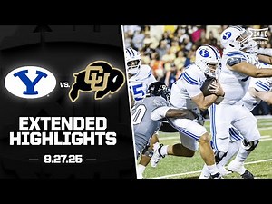 #25 BYU vs. Colorado Extended Highlights | 2025 Big 12 Football